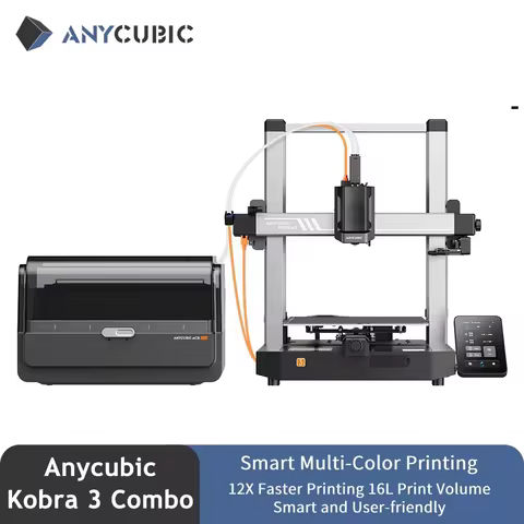 ANYCUBIC Kobra 3 Combo Meerkleurige FDM 3D-printer Max. 600 mm/s Afdruksnelheid Bouwgrootte 250x250x260mm